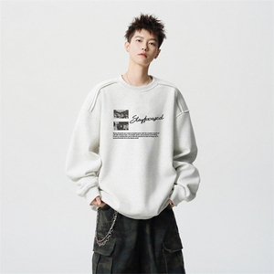 得物供货、重磅420克现货 圆领卫衣宽松HD019-1-WY2824LL-P35图片