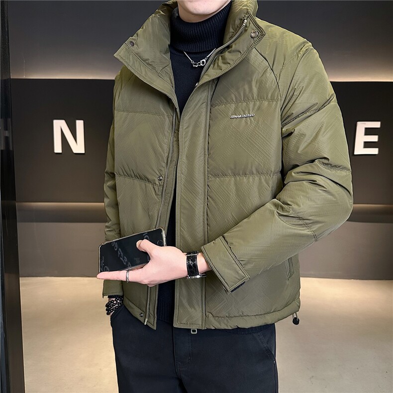 9918-L-4XL-P195标50绒店主风冬立领定制面料简约羽绒服外套男图片