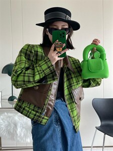 春意满满机车小外套图片