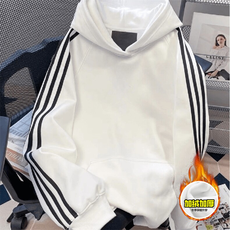 480G重磅加绒硬挺boxy男女秋冬季美式高街结构织带连帽卫衣厚外套，女装短外套，电商A486