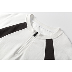 1可二开领口拉链大码M-5XL短袖T恤男：表面棉DX78003P45控68，男装T恤，星座226-2