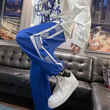 休闲运动长裤少夏季新款学生宽松阔腿裤子D170P30，男装休闲裤，星座1116-2