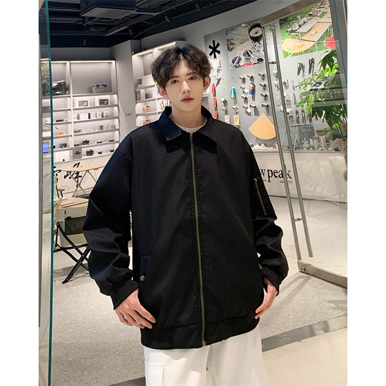 春季男棒球风夹克宽松圆领工装休闲夹克外套上衣JK055-P60,男装夹克,星座308B-2