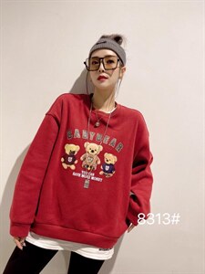 2021冬季复合婴儿绒加厚保暖卫衣图片