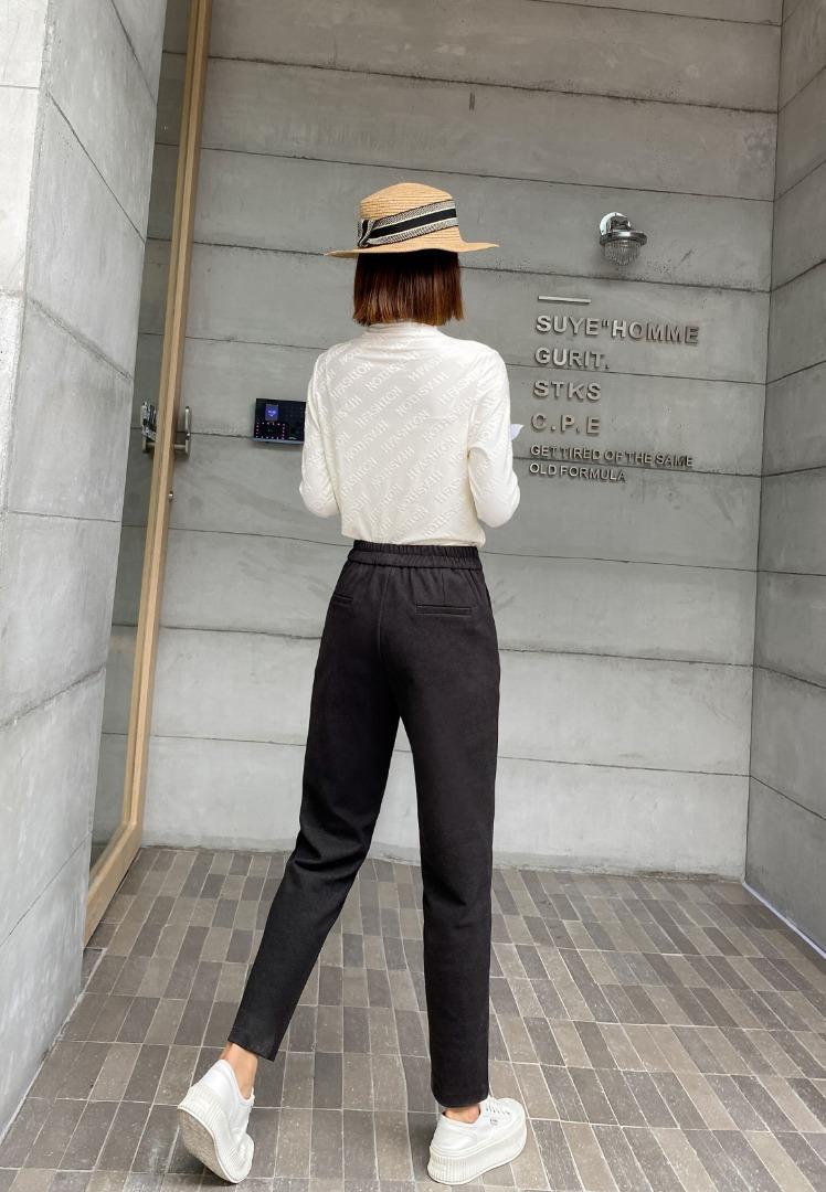2021秋冬新款女裤哈伦小脚休闲裤,女装休闲裤,冬进一族