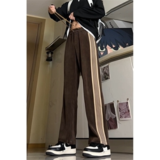 25秋冬新款美式潮牌欧绒棉垂坠感拖地休闲男裤K2503-P48加绒55，男装卫衣，电商A009A（原A058A）