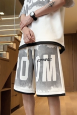 量大优供视频菠萝格印花短裤男大码M-5XDK22-特P25，男装牛仔裤，电商B325