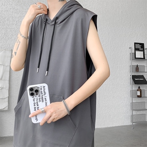 M-8XL特大码冰丝速干连帽背心男篮球运动无袖健身服坎肩TDX315P35图片