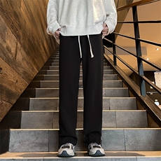 秋冬潮牌拉链休闲卫裤男vibe风美式休闲运动微喇裤嘻哈高街长裤子，男装休闲裤，星座410-7