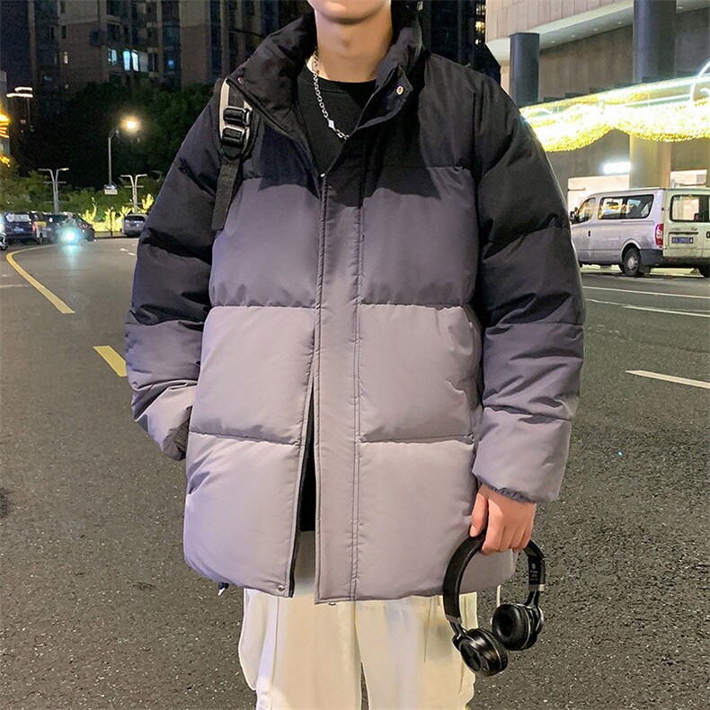 现货港风棉衣男渐变立领二开加厚棉袄DSA157B-M8860-特P75,男装棉衣,电商A157B