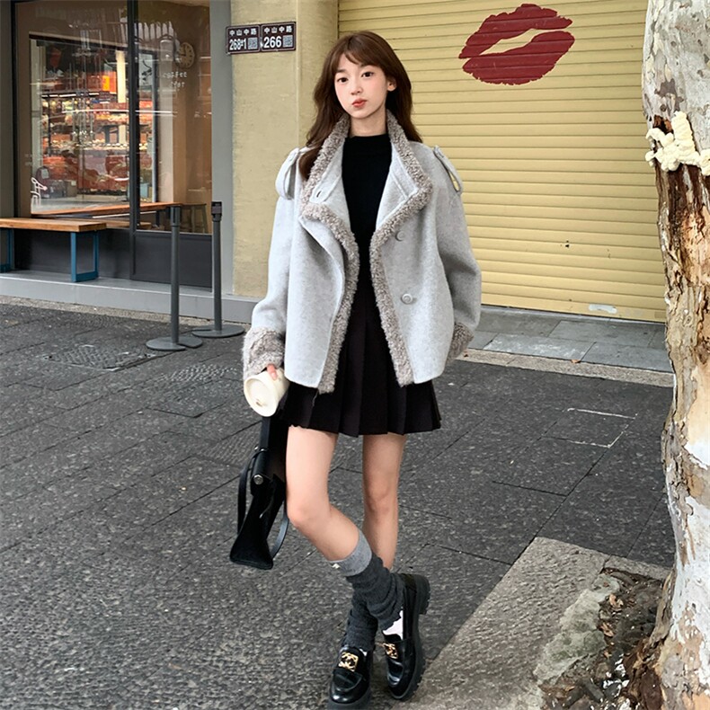 2025年秋季女装女士精品毛呢外套2B082-2233-P265-K398,女装毛呢外套,2B082