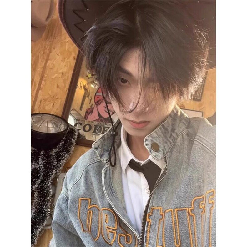 【有货】水洗刺绣牛仔外套立领高街机车夹克JK8899特P70,男装夹克,星座908-1