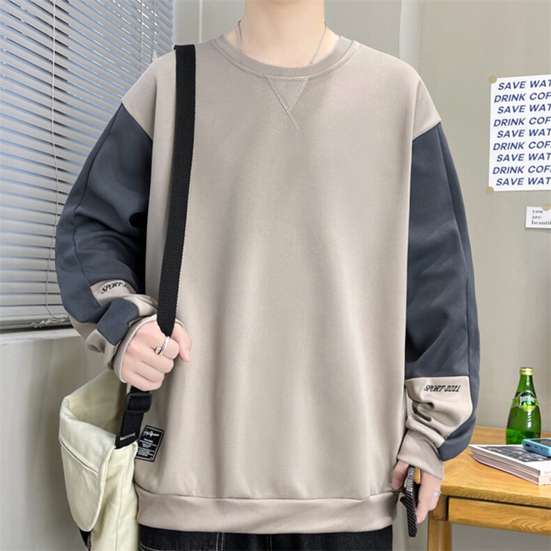 万件现货港风宽松落肩潮牌时尚男式圆领套头卫衣男女同款,男装卫衣,星座301D-5(原星座1415）