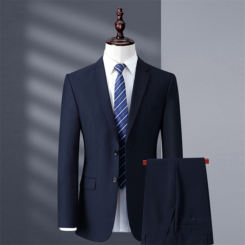 2023秋季中老年服装西服纯色西服套装休闲西服西裤MNSA8601-P230,男装西服套装,电商B212（原钱塘6029）