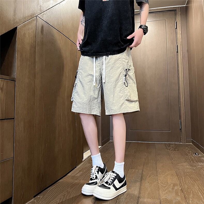 新款夏季多口袋工装短裤五分裤男宽松休闲运动裤冰丝邹A731F-P38，男装牛仔裤，电商A227A