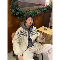 美式高街棒球服外套男款春秋季字母印花飞行员夹克高级感短款上衣，男装夹克，星座218-8