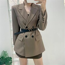 配腰带洋气款西装，女装西装，嘉乐馨秀(4F)