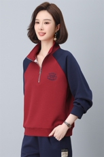 2025年春季时尚休闲拼色刺绣小立领套头上衣外套，女装短外套，依恋蒂丝