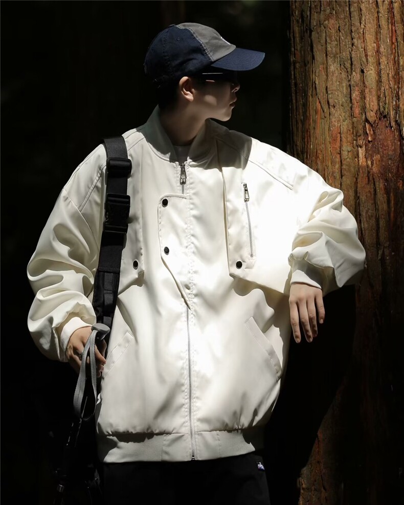 夹克外套男女高街春季新款复古宽松百搭设计潮牌棒球服LS95-P68,男装夹克,星座1109-3