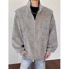 美式结构正肩外套男春秋高级感痞帅哈灵顿机车服飞行夹克J370，男装夹克，星座1116A（原606A-3）