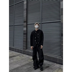 冷淡系小众设计感艺术生外套男高级感穿搭针织毛衣潮MZ437-P52，男装针织衫/毛衣，星座412-2