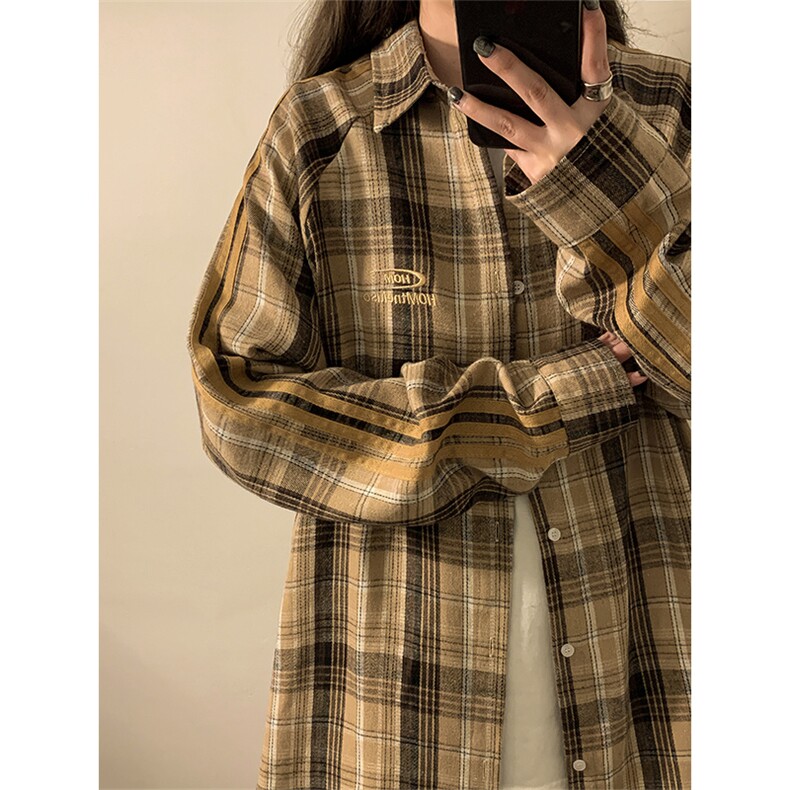 春秋季衬衫新款宽松休闲男女同款衬衣XZ102B-1-CS2511P55,男装衬衫,星座102B-1