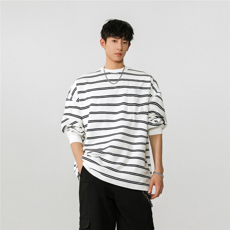 可二开高品质条纹卫衣无影墙模特卫衣男 97%棉3%氨纶77943P50控78图片