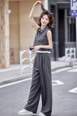 西装阔腿裤套装女2025夏季新款时尚洋气小香风干练气质无袖两件套，女装套装/套裙，众宇琦