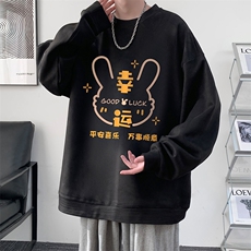 麂皮绒卫衣男大码重磅长袖t恤男JW8127-P35，男装卫衣，电商A040