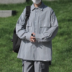 夏季新款衬衫潮流慵懒男方领衬衫AC33P35，男装衬衫，星座1116-2