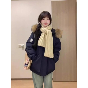 【升级款】派克服工装羽绒棉服oversize面包服外套Y902-P110网图图片
