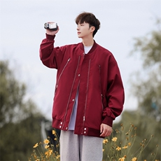J220-P75M-5XL秋季新款大码宽松棒球服夹克（有做加绒），男装夹克，星座109