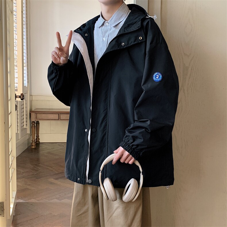XZ102B-1春秋季宽松/连帽休闲外套潮夹克JK2305-P75,男装夹克,星座102B-1