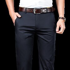 休闲裤男夏季冰丝薄款2023新款商务休闲中年直筒长裤男士裤子男装，男装休闲裤，电商B212（原钱塘6029）