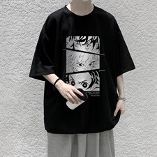 HT73176-P22华夫格t恤男短袖男大码五分袖大皂风，男装T恤，电商A040