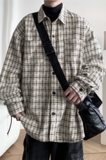 小香风衬衣大码M-5XL情侣潮长袖衬衫男225-2-CS709-P58，男装衬衫，星座225-2