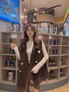 【冬装】双面羊绒，全毛马甲！,女装马夹,慕姿杨