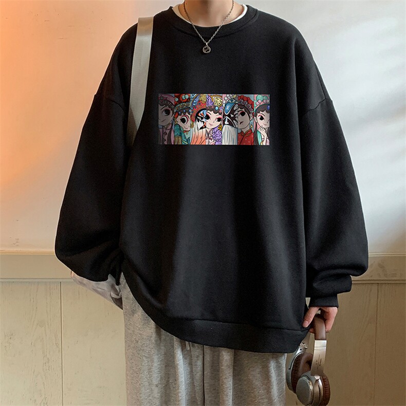 圆领卫衣男大码加厚加绒长袖t恤男S6250-P28加绒款-P33,男装卫衣,电商A040
