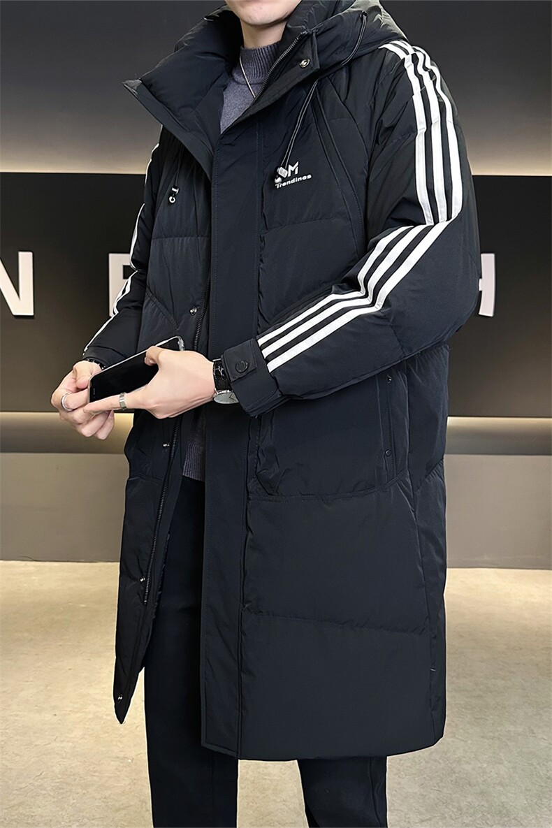 羽绒服男冬款连帽中长款保暖外套标50白鸭绒上衣B317/6127/P275,男装羽绒服,电商B317