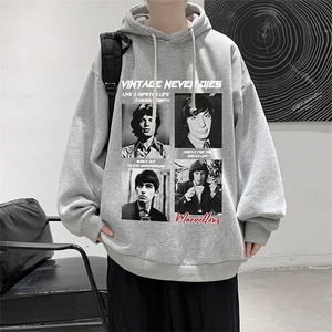连帽卫衣男大码胖子帽衫大号运动服WY2451-P35图片