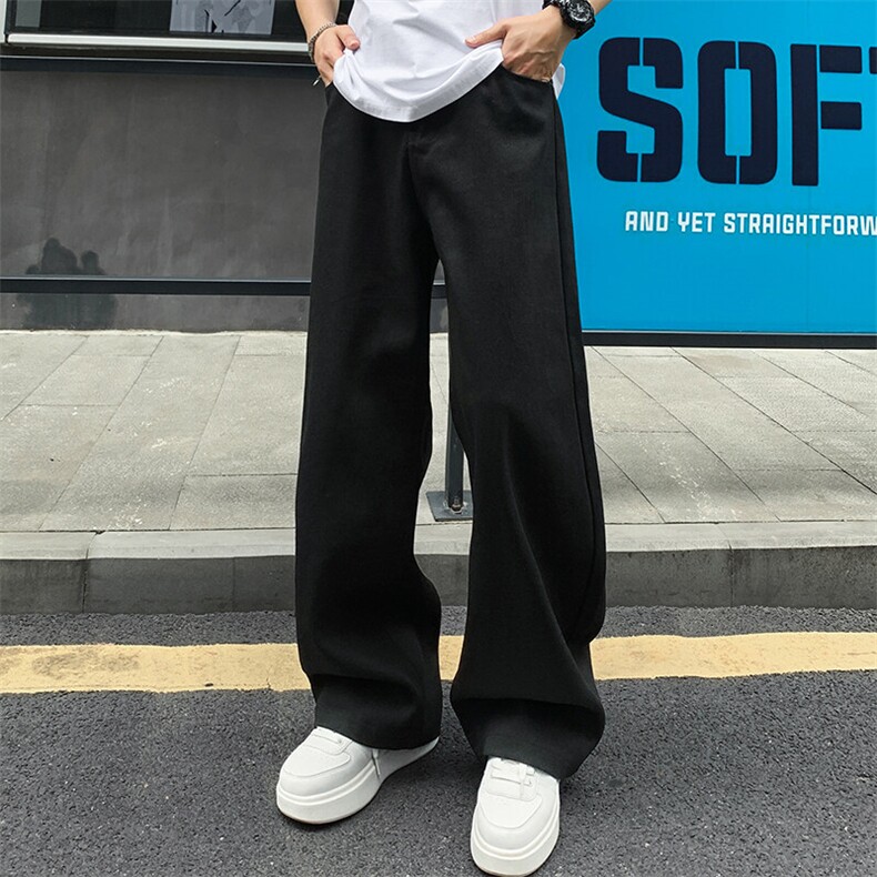 夏季纯棉宽松休闲长裤男直筒百搭潮流情侣裤子25XK67098特批33,男装休闲裤,电商A042