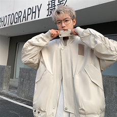 JK8804-P70美式春秋潮牌重工拼接夹克，男装夹克，星座1503