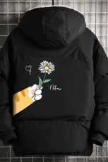 加厚加绒连帽衣男大码服男面包服男MY16265-P100网格挂拍，男装棉衣，电商A040A