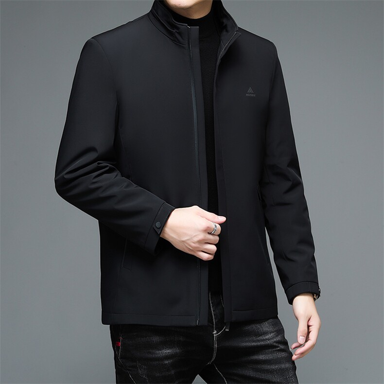 DW21145冬季男士羽绒服牛奶丝内胆可脱卸外套男装修身白鸭绒P280,男装羽绒服,电商B360