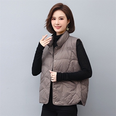 2022新款时尚保暖羽绒马甲女短款轻薄修身外套，女装羽绒服，依恋蒂丝