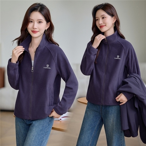 现货刺绣纯色卫衣女图片