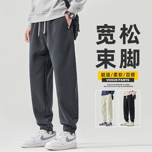 潮牌束脚美式休闲裤男士秋冬百搭运动潮流痞帅卫裤裤子Z2574-P45图片