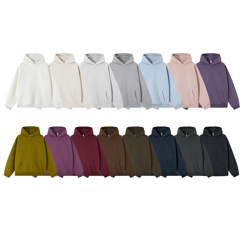 直播品质25年秋季纯色重磅420克重连帽卫衣A306-W88-P55，男装卫衣，电商A306-2