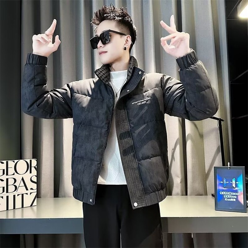 精神小伙棉衣男士修身潮牌新款冬季时尚棉服痞帅外套TTH62P89,男装棉衣,星座1013-5