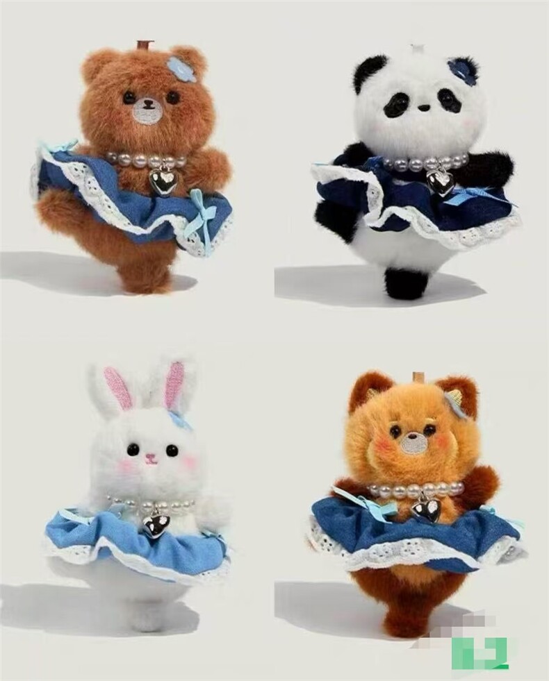 4寸精品跳舞小熊，娜娜娃娃精品4寸